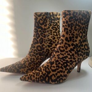 Leopard Print Heeled Boots